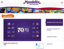 Tablet Screenshot of mondelezinternational.com